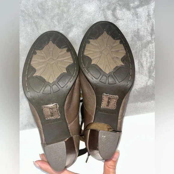 Born brown Oxford block heels - Picture 4 of 10